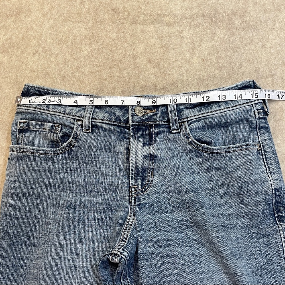 Hollister Mid Rise Relaxed Boot Medium Wash Blue Denim Jeans Womens Size 29 Reg - Picture 7 of 10